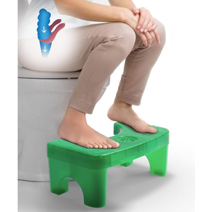 Brippo Toilet Stool for Adults, 7inch Height Portable Squatting Poop Foot Stool, Lightweight & Sturdy, Bathroom Non-Proof Toilet Assistance Step Stool fits 14"-16" Standard Toilets