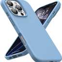 OuXul Designed for iPhone 16 Pro Case,Shockproof Liquid Silicone Protective Phone Case with Soft Anti-Scratch Microfiber Lining Ultra Slim Drop Protection Phone Cover 6.3 inch(Cornflower)