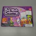 Foil Art Craft Activity for Kids.Foil Foam Stickers Princess Dress-Up Paper Dolls Play Set.2 in 1 Art and Craft for Kids,Creative Travel Toys, Birthday Gifts for Boys & Girls Ages 4 and Up (purple)