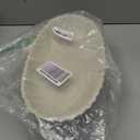 14.5" Large Decorative Long Bowl decor - Fluted Scalloped Decorative Bowls for Home Decor - Ruffle Decor,Stylish Key Bowl for Entry Table,Decorative Fruit Bowls for Kitchen Counter,Light Gray