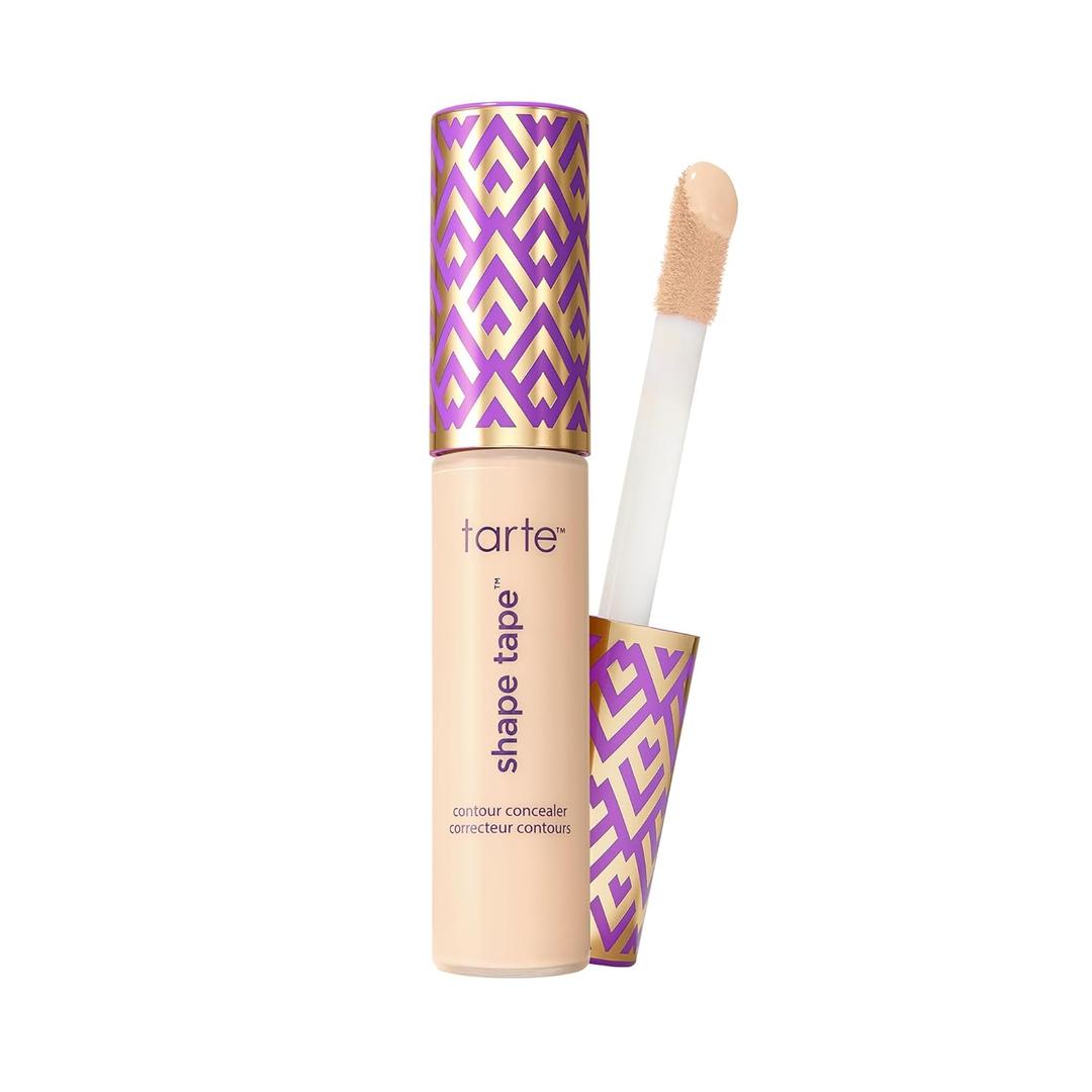 tarte shape tape concealer  Full-Coverage Creaseless Soft Matte Finish, Brightening Under-Eye & Face Makeup, 16hr Longwear, Vegan & Cruelty-Free (12S fair (fair skin with warm, golden undertones))