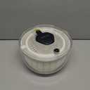 Smile mom Salad Spinner Small Lettuce Spinner Kitchen Gadgets Vegetable Washer, High Efficiency for Home Kitchen Washing & Drying Leafy Vegetables, One-Handed Handle Easy Press 3.8 Qt White