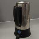 Elite Gourmet EC923 Electric Coffee Percolator, BPA Free, Keep Warm, Clear Brew Progress Knob, Cool-Touch Handle, Cordless Serve, 12-Cup, Stainless Steel