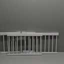 Dog Gate for Small Dogs,Adjustable 18-48" Extra Wide Short Dog Gate for doorways,Low Pet Gate to Step Over for Stairs(White, 10" Height)