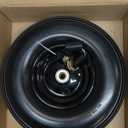 GICOOL 13" Wheelbarrow Tire, 4.00-6 Flat-free Solid Tire and Wheel, with 5/8" or 3/4" Bearings, 1.75" Centered Hub for Wheelbarrow/Wagon/Trolley/Garden Scooter Cart