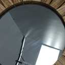 Honiway Boho Wall Decor 21 inch Wall Mirror Rustic Wood Decorative Mirror for Room Decor Rustic Home Decor Farmhouse Wall Decor at Living Room Bedroom Bathroom Hallway Trilcolor