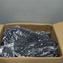 Boat Fenders 4 Pack 8.5 x 27 Inches Ribbed Twin Eyes Boat Fenders Bumpers for Docking, Comes with Ropes and Pump to Inflate (Obsidian Black)