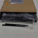 2 Tier Sliding Basket Drawer Organizer, Lxmons Pull Out Under Sink Cabinets Organizers, Metal Home Shelf for Bathroom or Kitchen, Sliding Countertop or Pantry Storage Shelf, Large Black