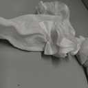 Leg Avenue Women's Opaque Thigh Highs with Satin Ruffle Trim and Bow