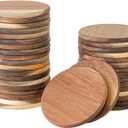 36 Pack Acacia Wood Drink Coasters, 3.68 Inch Round Wooden Acacia Wood Cup Coasters