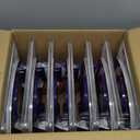 Champion 360 Mini Basketball Hoop Set (Red/White/Blue), Over-The-Door 10.5" x 8.5" Backboard with Spring-Loaded Foldable Rim & Nylon Net, Includes 3.5" Mini Ball for Quick Indoor Basketball Play