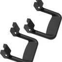 Black Powder Coated Truck Side Step Kit, Aluminum, Black Coated, Set of 2, Includes Mounting Brackets - Fits a Variety of Trucks from Chevrolet, Ford, Toyota, GMC, Dodge RAM and Jeep