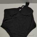 SKAYS Women's One Piece One Shoulder Swimsuit with Cutout Halter Design High Waisted Sexy Tummy Control Bathing Suit, L