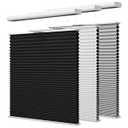 Top Down Bottom Up Cellular Shades, Cordless Blackout TDBU Honeycomb Blinds with Thermal Insulated, Noise Reduction, Room Darkening Cellular Blinds for Home, Office Indoor Window, White, Custom Size, Black, 27" W x 64" H, Black