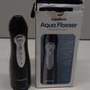 AquaSonic Aqua Flosser - Cordless Rechargeable Water Flosser for Teeth - Waterproof, Portable Oral Irrigator for Dental Cleaning with 5 Jet Tips  Braces Home Travel (Black)