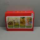 CUTE STONE Play Sink with Running Water, Kitchen Sink Toys with Play Food and Kitchen Utensils, Pool Floating Toys for Fishing Game, Children Role Play Electric Dishwasher Toy Gift for Boys Girls (Yellow)