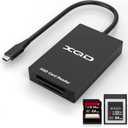XQD Card Reader USB C XQD/SD Reader Dual Slot Memory Card Reader 5Gpbs Super Speed Support Sony G/M Series, Lexar 2933x/1400x USB Mark XQD Card,SD Card for Windows/Mac OS,Type-C XQD Card Reader