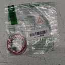 uxcell Cable Key Rings, Wire Keychain Twist Loops for Lanyards, Keychains, Luggage Tags, (Rose Red)