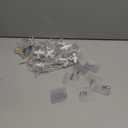 Quntis Star Christmas Window Lights, 76 LEDs 9 Stars Curtain Lights Battery Operated with Timer, 8 Mode Xmas Hanging Window Decorations Lights Indoor Backdrop for Bedroom Wall, Warm White