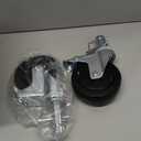 5 inches Scaffolding Wheels Baker Scaffold Wheels 1 Inch Solid Round Stem Caster Set of 4 Swivel Caster Wheels for Scaffolding 440LBS Capacity Per Wheel Metaltech Scaffolding Accessories