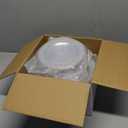 Ciselure 100PCS Clear Plastic Plates, Heavy Duty Disposable Plastic Plate with Gold Rim, Elegant 50 Dinner and 50 Dessert Plates for Wedding and Party