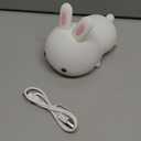 Bunny Night Light for Kids Lamp Cute Lamp, Kawaii 16 Colors Baby Night Lights for Baby Nursery,Soft Rechargeable Nightlight for Kids Room,Toddler Room Decor Kawaii Stuff Bunny Accessories Girls Gifts