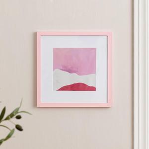 eletecpro 12x12 Picture Frames, Colored Modern Style, Made of Engineered Wood with Clear Acrylic for 12x12 Photo, Cute Photo Frame for Home Decor on Wall & Tabletop, Pink, 1 Pack