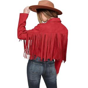 PRETTYGARDEN Women's Fringe Faux Suede Leather Jackets Fall Fashion 2026 Tassel Motorcycle Cropped Coats