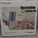 STICKGOO Glue Up Ceiling Tiles, 24x24 Inch PVC Decorative Drop Ceiling Tile Antique Copper 48 Sq. Ft, Pack of 12 Tiles