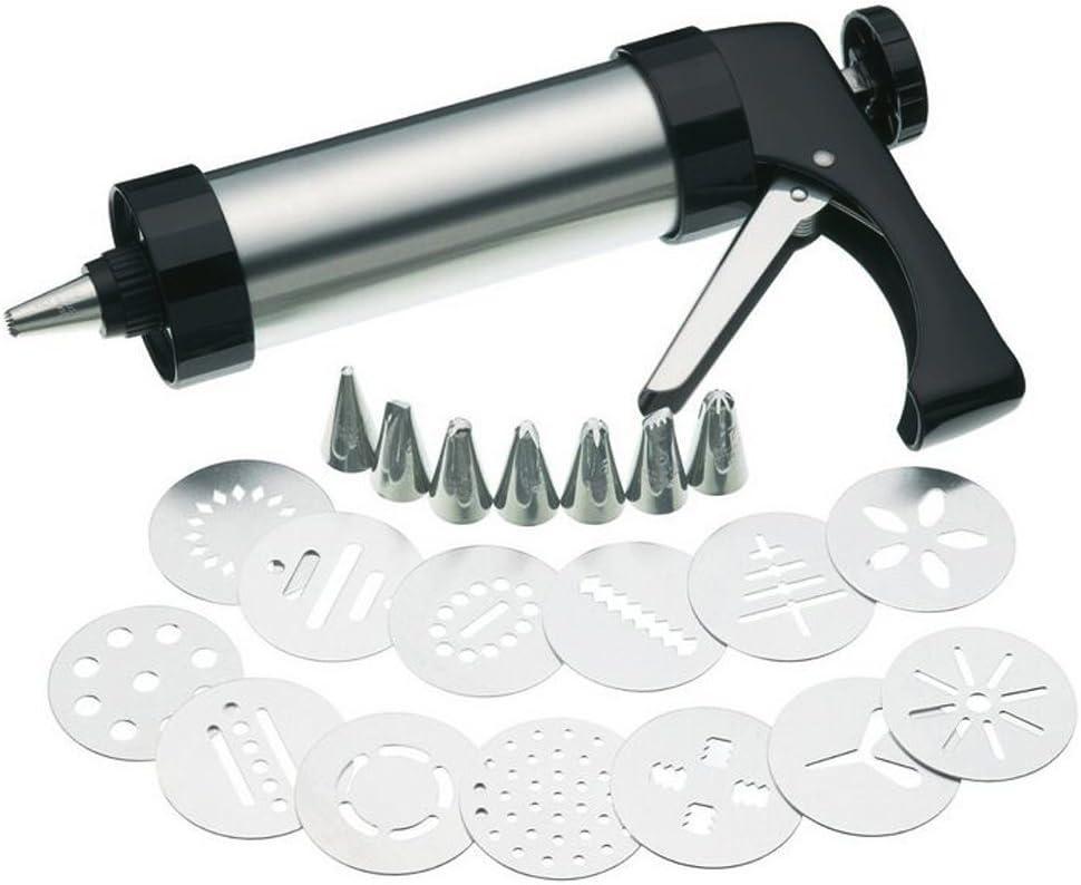 Stainless Steel Cookie Press/Icing Decorating Gun Sets for Biscuit/Cake Decoration