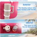 4 x 2pcs Cup Holder for Bogg Bag Compatible with Stanley 30oz 40oz Water Bottle, Drink Holder Plastic Insert for Bogg Bag & Simply Southern Beach Totes Accessories (white)