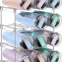 Upgraded Larger Water Bottle Organizer for Stanley 40 oz Tumbler with Handle, Stanley Cup Organizer for Cabinet, Kitchen Storage for Accessories, Tumbler Mug Cup Hold 12