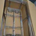6 Pack - Professional Fixed Chafing Wire Rack: Heavy Duty Plated Steel Chafer Stand for Full Size & Half Size Steam Table Pans, Industry Compatible, Stackable for Catering & Banquets