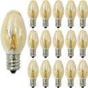 Upgrade 15 Pack Salt Lamp Bulbs,15 Watt C7 Replacement Bulbs for Scentsy Wax Melt Warmer, Plug-in Diffusers,Candle Warmers,Night Light,Dimmable Warm White E12 Base Small Bulbs