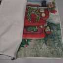 Hlonon Christmas Decorations Christmas Pillow Covers 18 x 18 Inches Set of 4 - Xmas Series Cushion Pillow Cover Custom Zippered Square Pillowcase