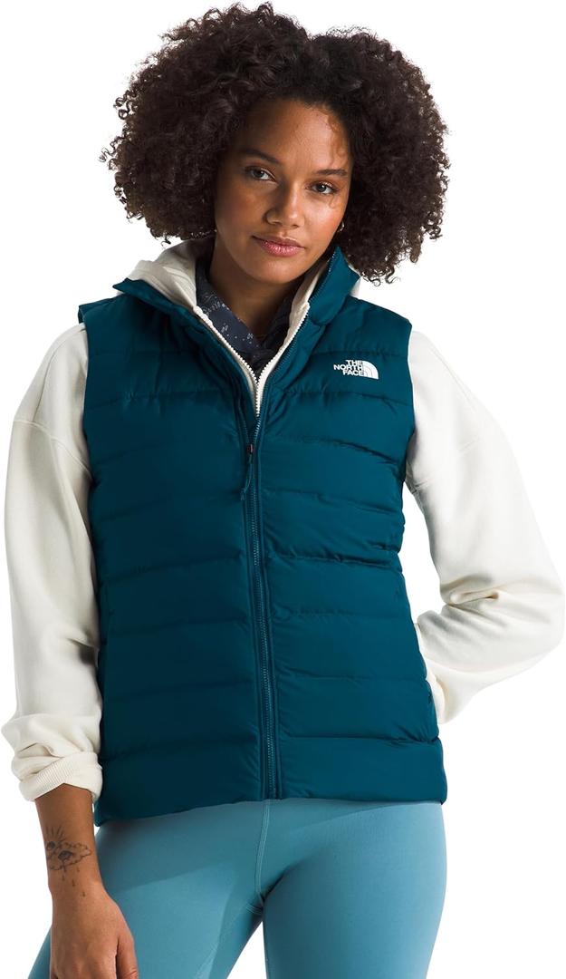 THE NORTH FACE Women's Aconcagua 3 Insulated Vest | Wind Resistant, Water Repellent, 600 Fill Waterfowl Down Insulation (Midnight Petrol, XS)