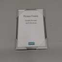 DECANIT 4x6 Picture Frame Metal, Thin Profile Photo Frame 4 by 6 Inch, Display for Wall or Tabletop,Silver