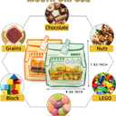 30PCS Cookie Goodie Bags Clear Front Window Party Favor Bag with Stand-up Bottom and Handle Gift Bags For Home Birthday Wedding Baby Shower Baking snacks Lollipops Chocolate Storage (Green Orange)