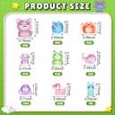Barydat 240 Pcs Mini Resin Animals Tiny Resin Animals Bulk Glow in The Dark Miniature Figures for Micro Garden Landscape Ornaments Dollhouse Crafts DIY Accessories