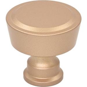 Alzassbg 10 Pack Champagne Copper Cabinet Knobs, 1-1/4 Inch Diameter Round Kitchen Knobs for Cabinets and Drawers AL6047SCG