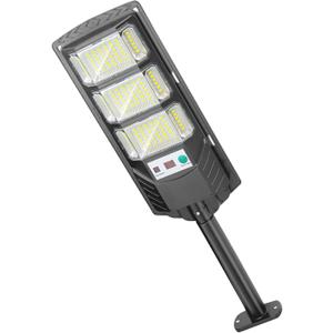 Solar Lights Outdoor Waterproof, 6500K Solar Street Lights Outdoor, LED Solar Flood Lights Dusk to Dawn with Motion Sensor and Remote, Solar Security Lights for Parking Lot, Yard (1 Pack)