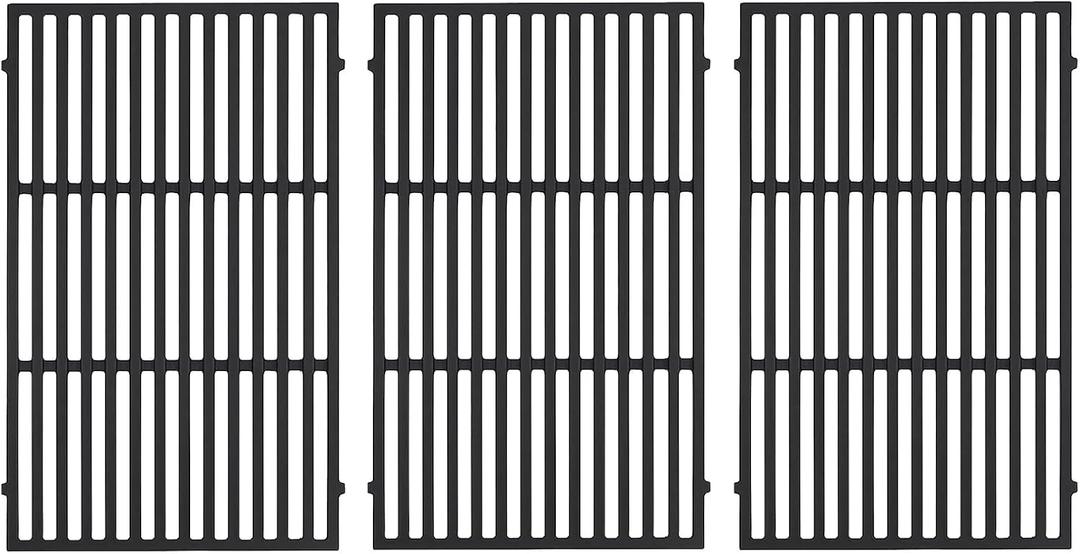 66097 66089 Grate Grill Replacement Parts for Weber Genesis ii Grill Grates 400 Series GS4 Gas Grill Grates ii E-410 E-435 S-435 S410 SE-410 LX S-440 Cast Iron Cooking Grids Grill Parts 3pcs