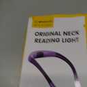 Glocusent Book Light, 3-Color & 6-Brightness Reading Light, Bendable Neck Light, 80-hr Lasting Rechargeable Book Light, Perfect Reading Lights for Books in Bed, Knitting, Repairing, Book Lovers Gifts