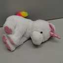 Hopearl LED Plush Unicorn Lighting Up Stuffed Animal Floppy Night Lights Glow in The Dark Birthday Festival for Kids Toddler Girls, White, 13''