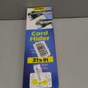 315in Cord Hider Kit, Paintable Cable Raceway, Cord Covers for Wires on Wall, Cord Hider for Wall Mount tv, tv Cable Hider Wall kit, Wire Covers for Cords, 20X L15.7in X W0.96in X H0.57in, White