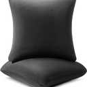 AM AEROMAX 22 22 Pillow Insert (Pack of 2) Memory Foam Throw Pillow Insert Sham Square for Decorative Cushion Bed Couch Sofa Without Deform After Longtime Use(Black)