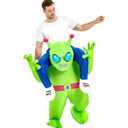 Alien Costume Family Inflatable Alien Costume Ride On Halloween Costumes Set for Kids Parents Adult