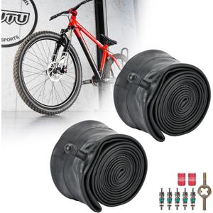 RUTU 26 Inch Bike Tube Fit for 26x1.0/1.50/1.75/2.50/3.0/3.5/4.0 Bike Tube with Installation Accessorie 26 Inch Bike Tire Tubes