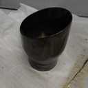 A-KARCK Double Wall Exhaust Tips Black Chrome 2.5" Inlet, Muffler Tip with Never Fading and Peeling Coating, 2.5" Inlet 3.5" Outlet 5" Long Resonator Exhaust Tip Welding-On