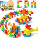 42PCS Magnetic Blocks, Gifts for 3 4 5 6 Year Old, Magnet Building Blocks for Toddlers, Girls & Boys, Sensory - Montessori - Autism - Magnetic Toys for Kids Ages 3-5 4-8